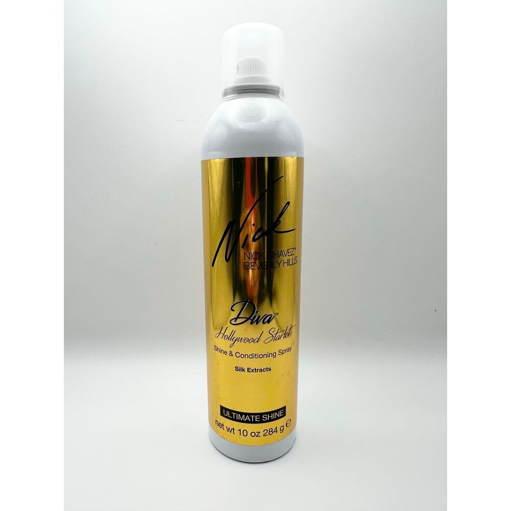 Nick Chavez Gold Bottle Diva Hollywood Starlet Ultimate Shine Conditioning Spray